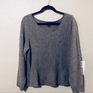 Torrid peplum sweater grey